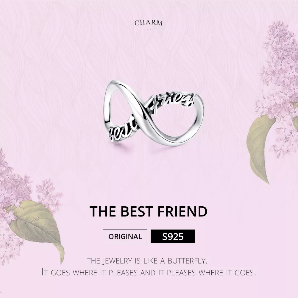 Charm Melhores amigas para sempre estilo Pandora - SCC1344