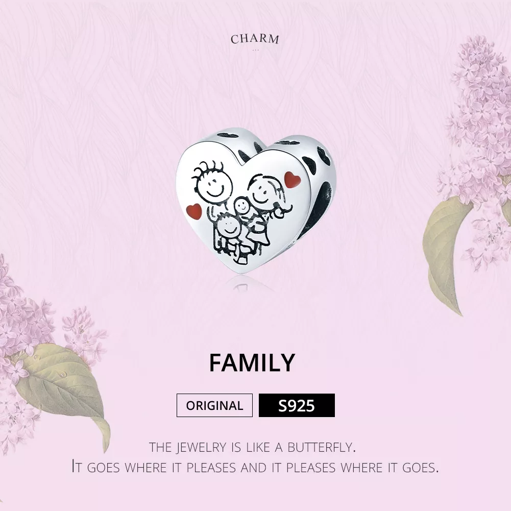 Charm Minha família life Pandora - BSC237