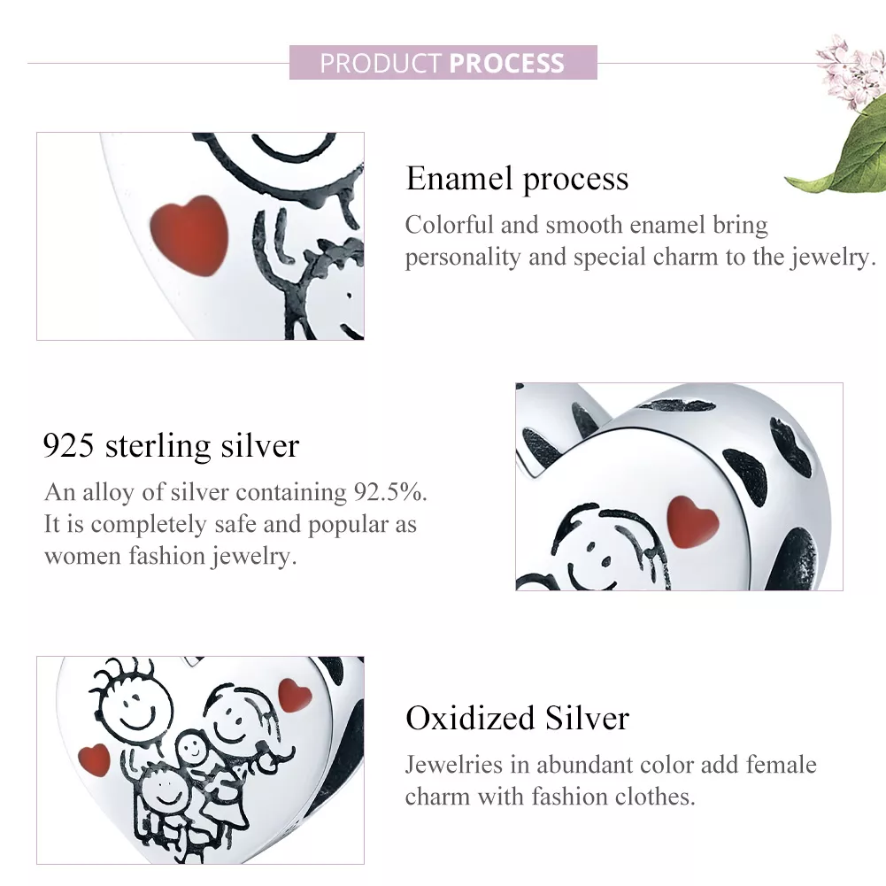 Charm Minha família life Pandora - BSC237