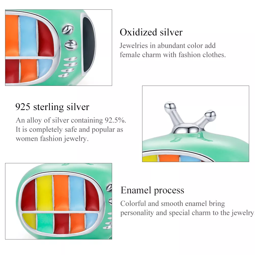 Charm Mini TV colorida estilo Pandora - SCC1861
