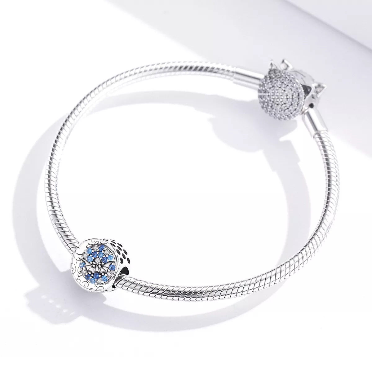 Charm Morcego Misterioso de Pedra Azul estilo Pandora - SCC1554