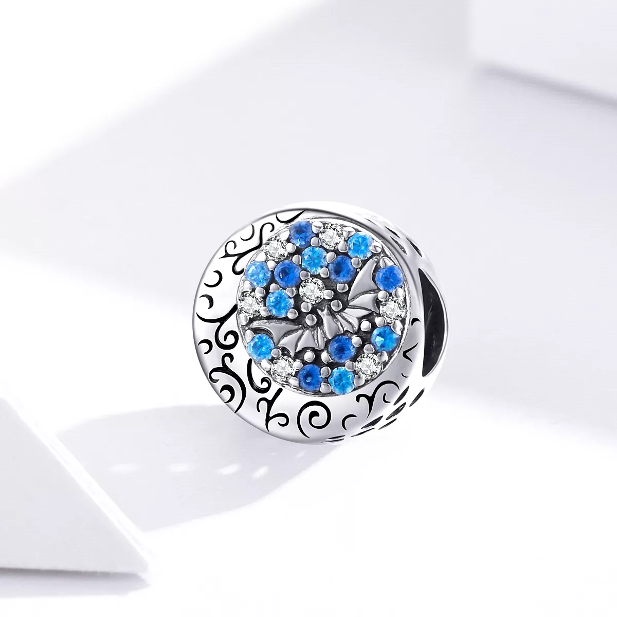 Charm Morcego Misterioso de Pedra Azul estilo Pandora - SCC1554