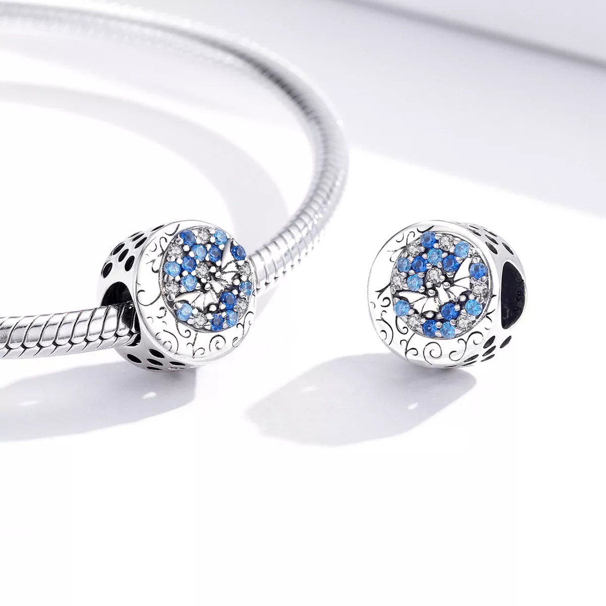 Charm Morcego Misterioso de Pedra Azul estilo Pandora - SCC1554