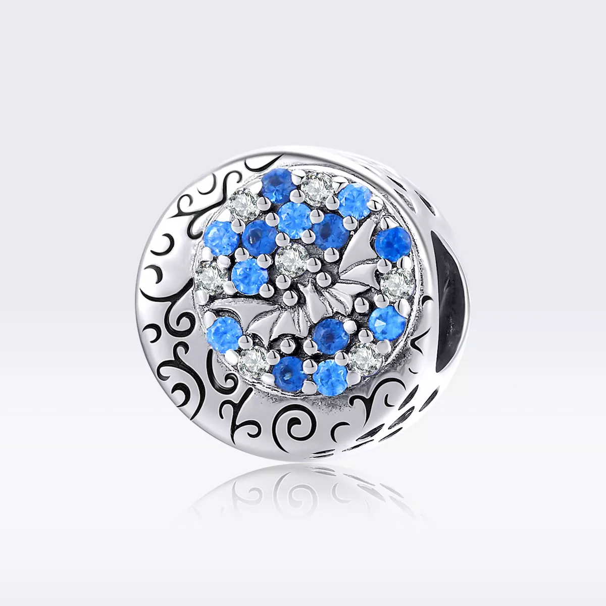 Charm Morcego Misterioso de Pedra Azul estilo Pandora - SCC1554