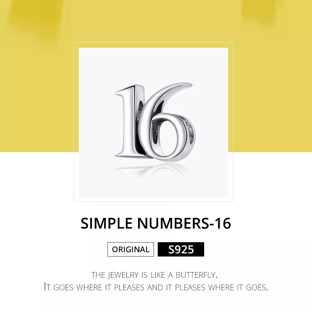 Charm Numero 16 life Pandora - SCC1624