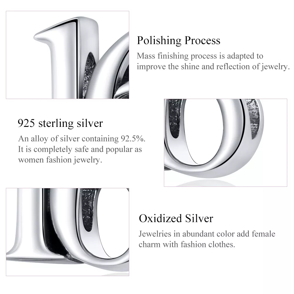 Charm Numero 16 life Pandora - SCC1624