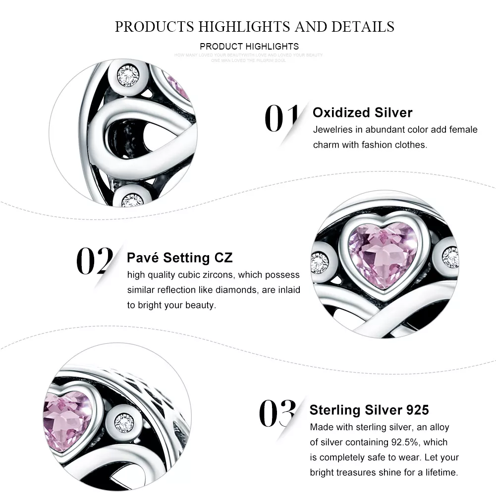 Charm O amor dura life Pandora - SCC240