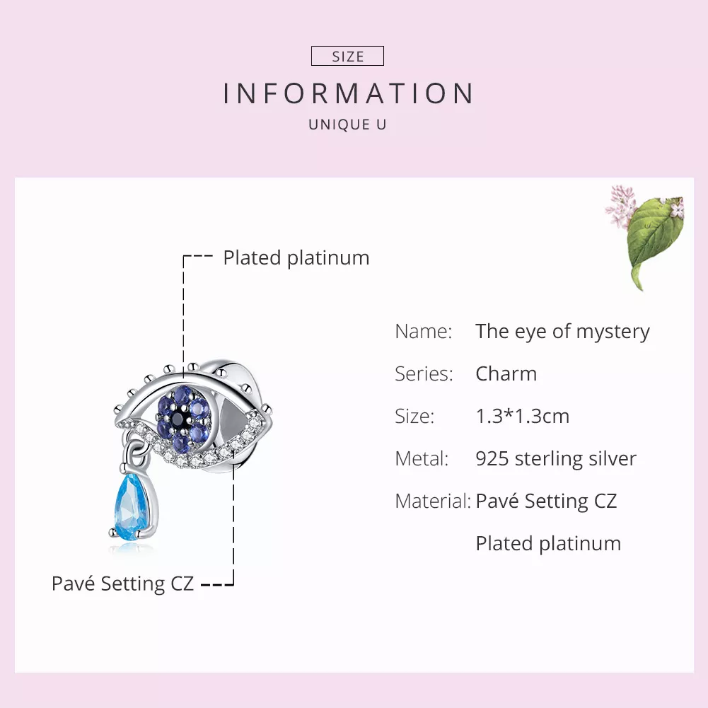 Charm O Olho do Mistério estilo Pandora - SCC1775