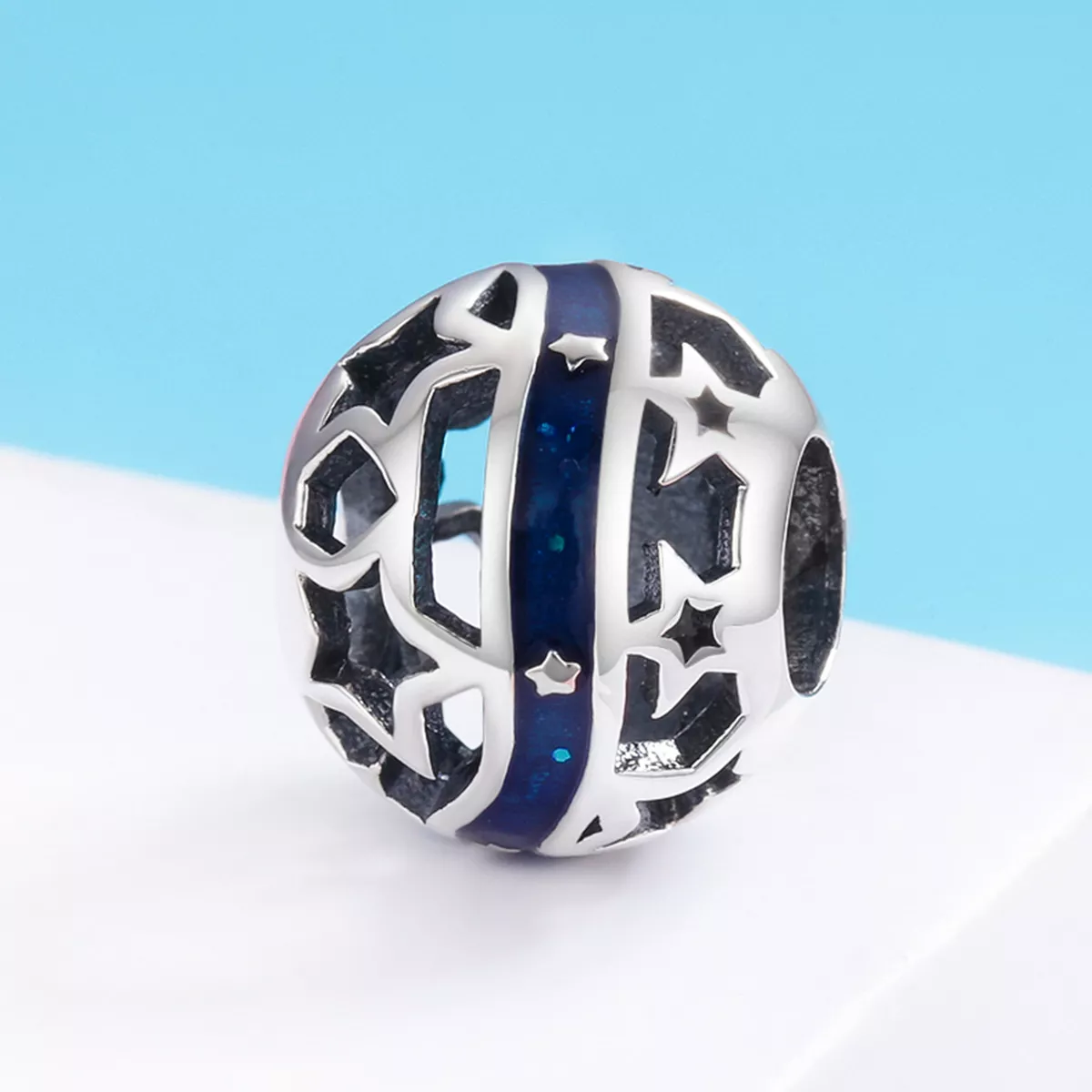Charm O Rio Estrela Brilhante estilo Pandora - SCC640
