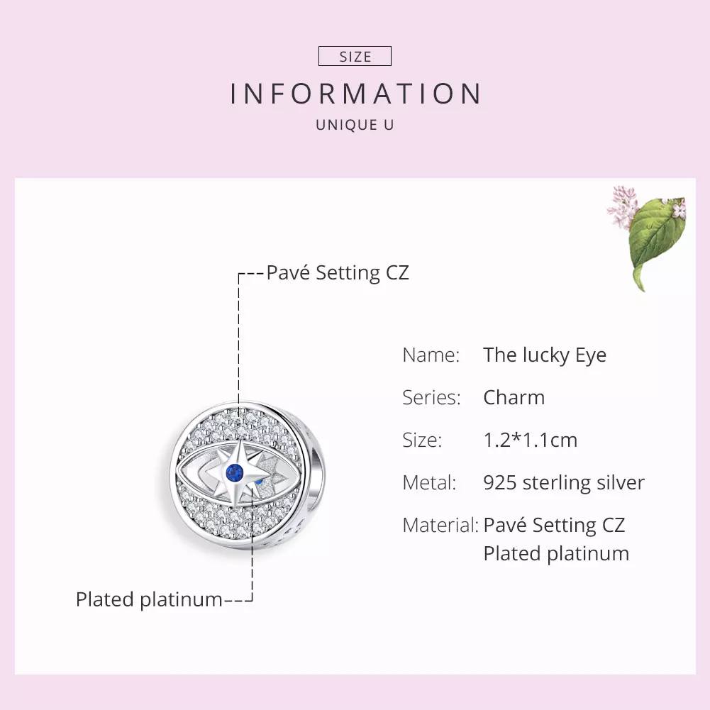 Charm Olho de Sorte life Pandora - SCC1368