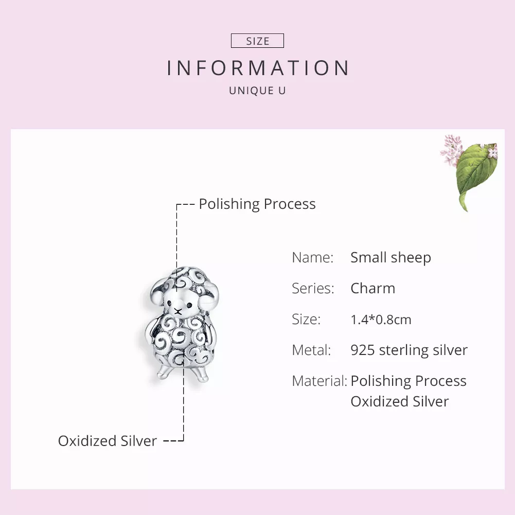 Charm Ovelhinha life Pandora - BSC187