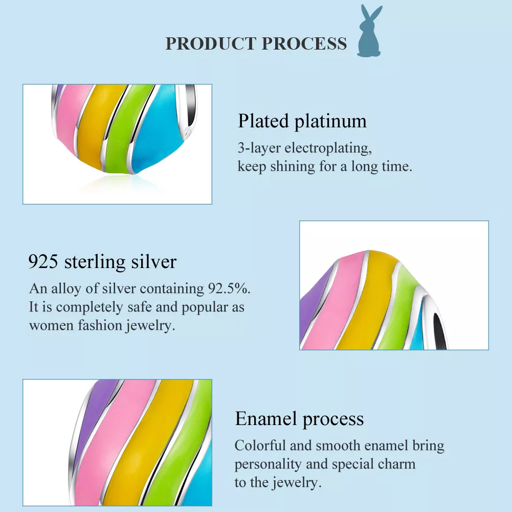 Charm ovos de pascoa life Pandora - BSC223