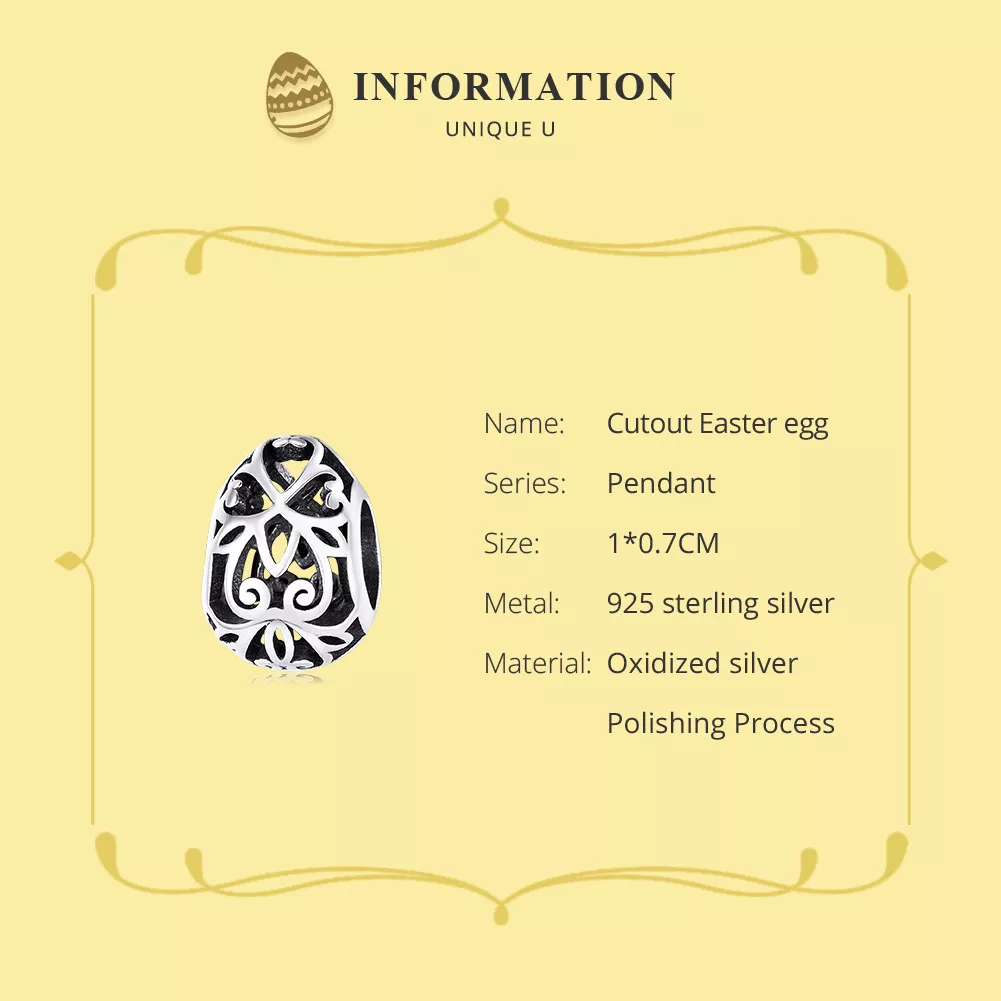 Charm ovos de pascoa life Pandora - SCC1464