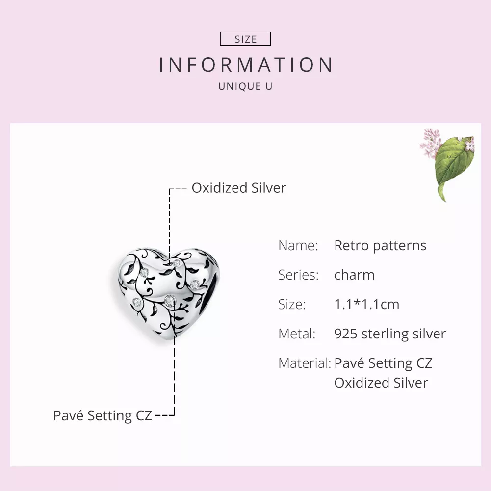 Charm Padrões Retrô life Pandora - SCC1323