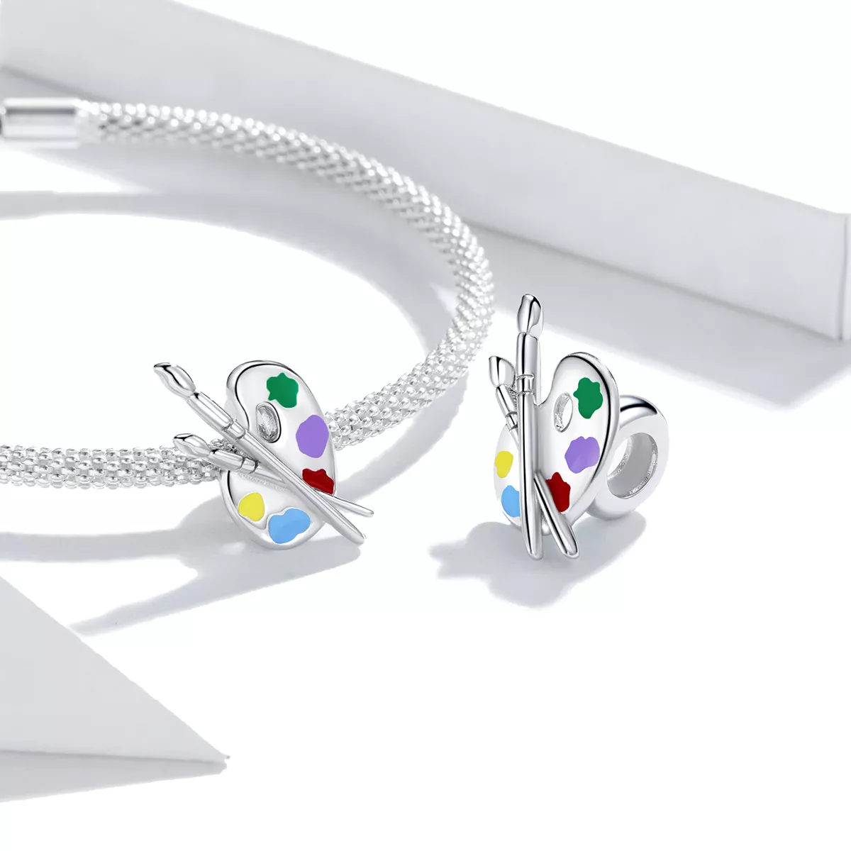 Charm Paleta de arte colorida estilo Pandora - BSC359