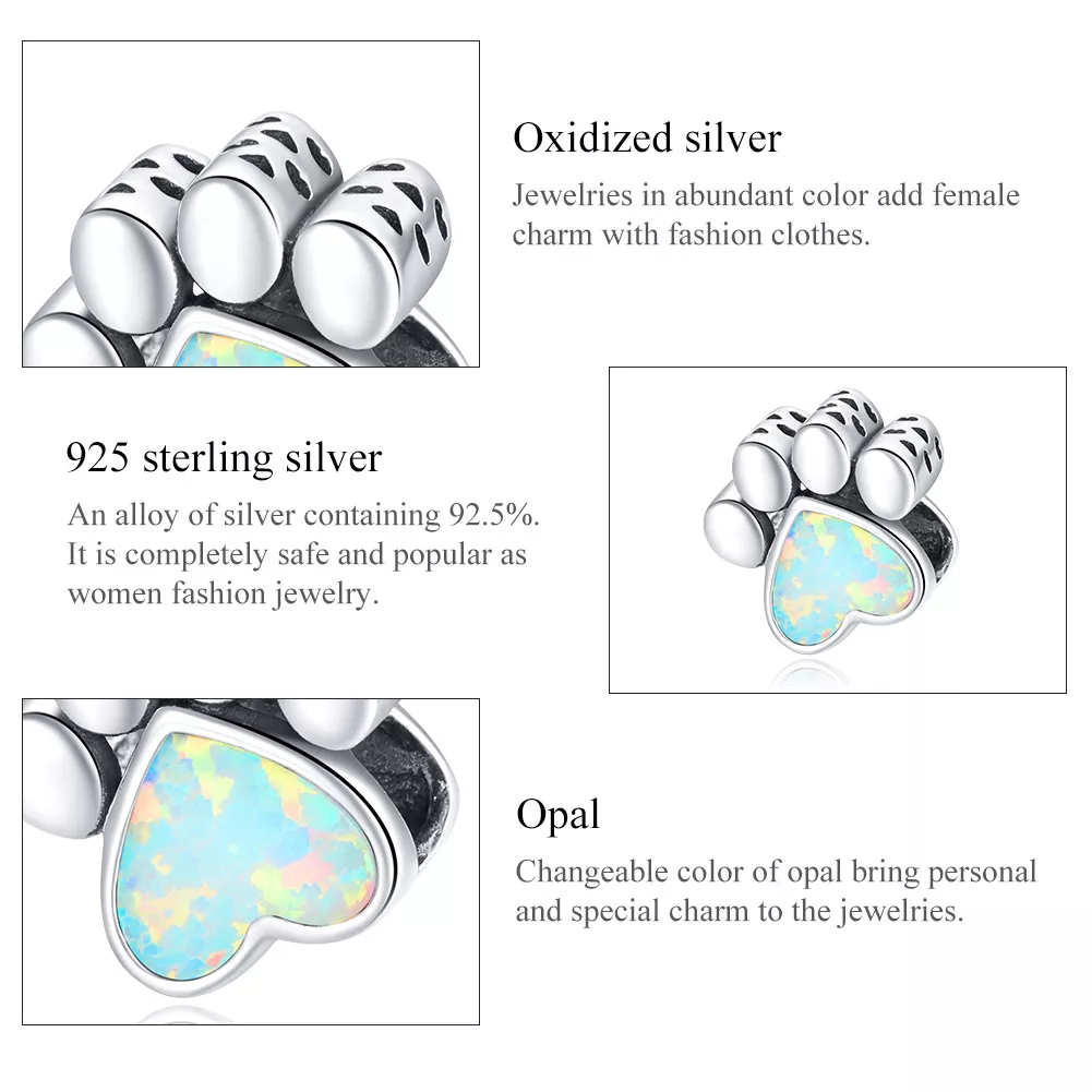 Charm Pata De Cachorro Fofinho estilo Pandora - SCC1676