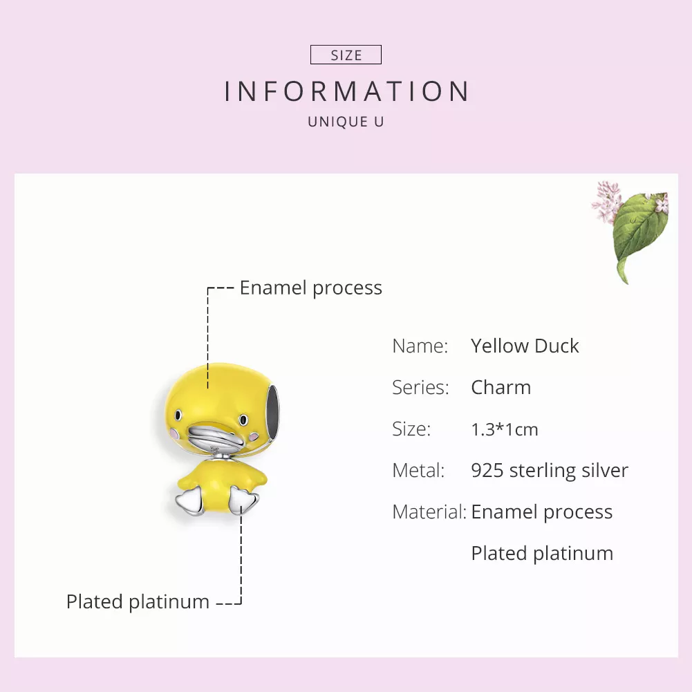 Charm Pato amarelo life Pandora - SCC1501