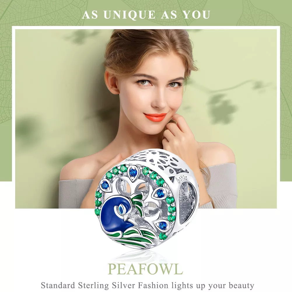 Charm Peafowl life Pandora - BSC037
