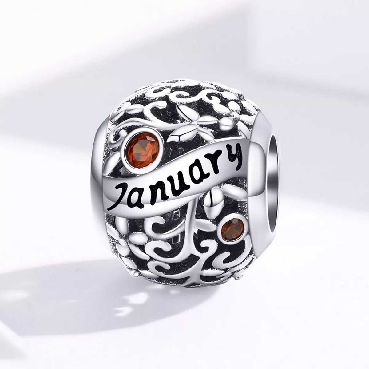 Charm Pedra de Nascimento de Janeiro estilo Pandora - SCC1385-1