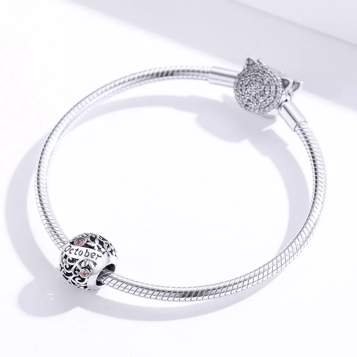 Charm Pedra de nascimento de outubro estilo Pandora - SCC1385-10