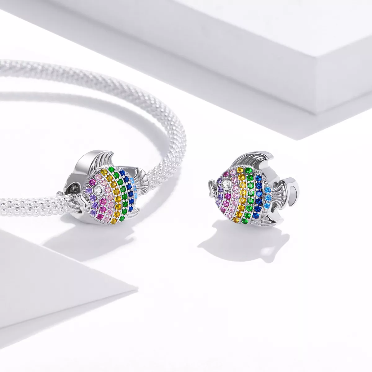 Charm Peixe Colorido life Pandora - SCC1803