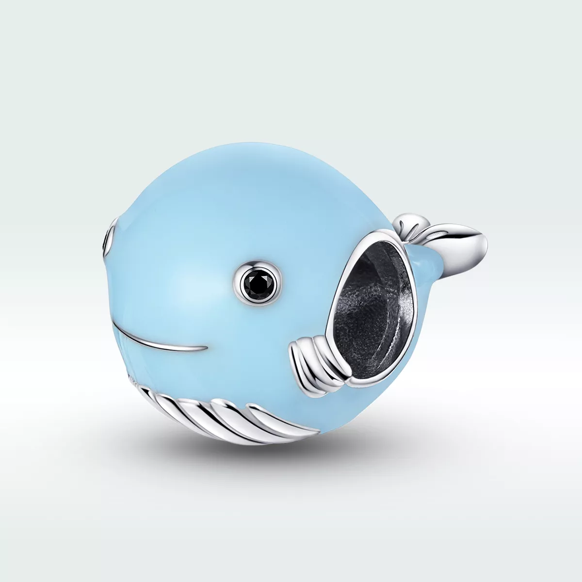 Charm Pequena baleia azul estilo Pandora - BSC250