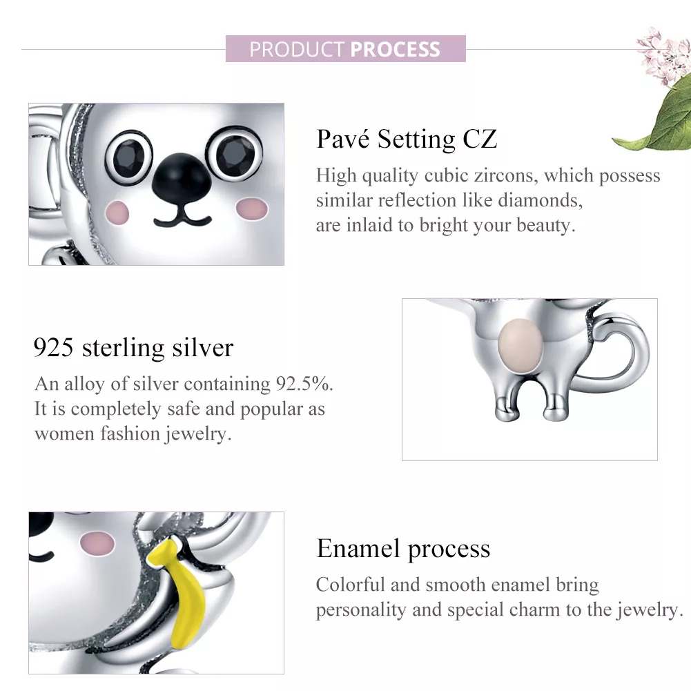 Charm Pequeno macaco life Pandora - SCC1575