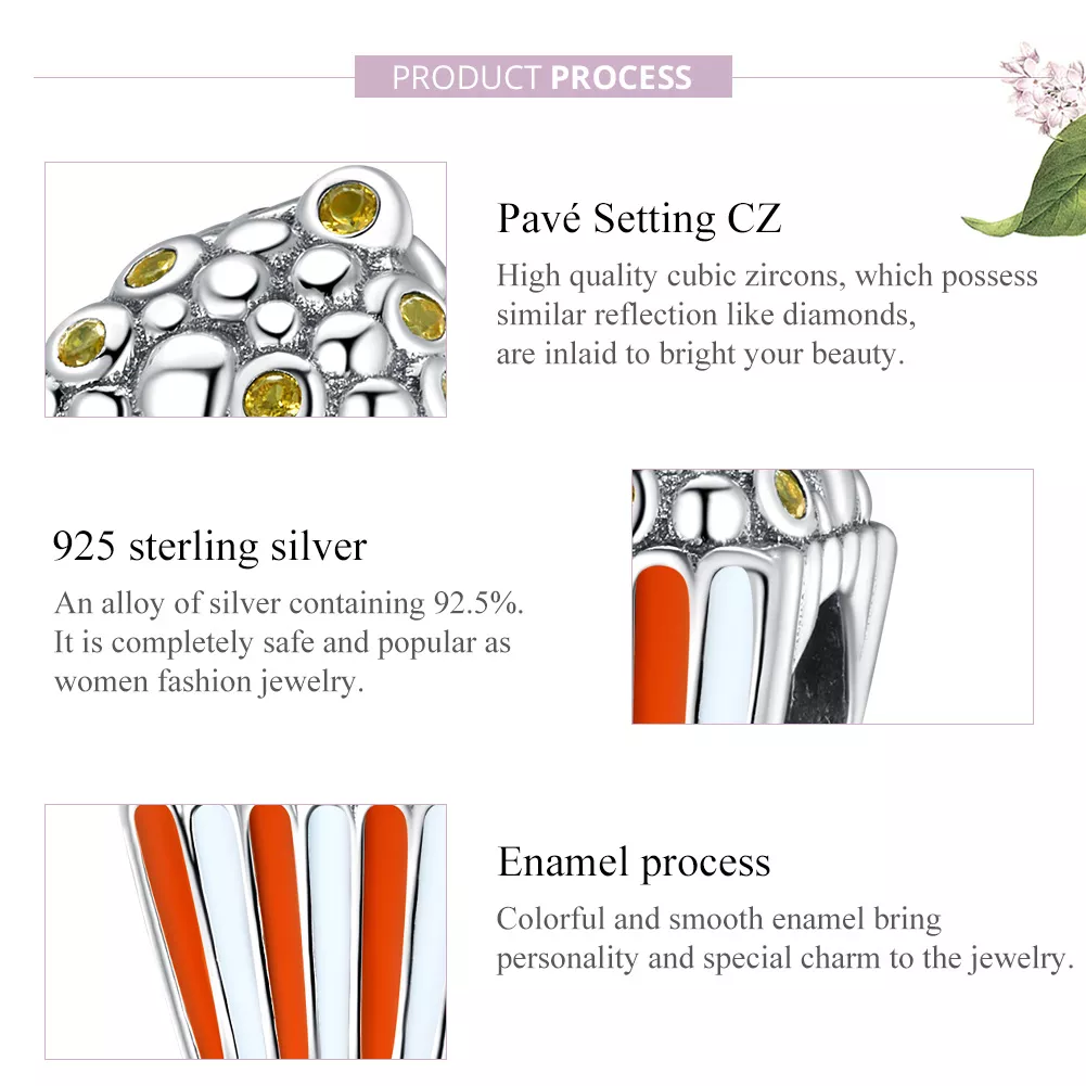 Charm Pipoca colorida life Pandora - SCC1596