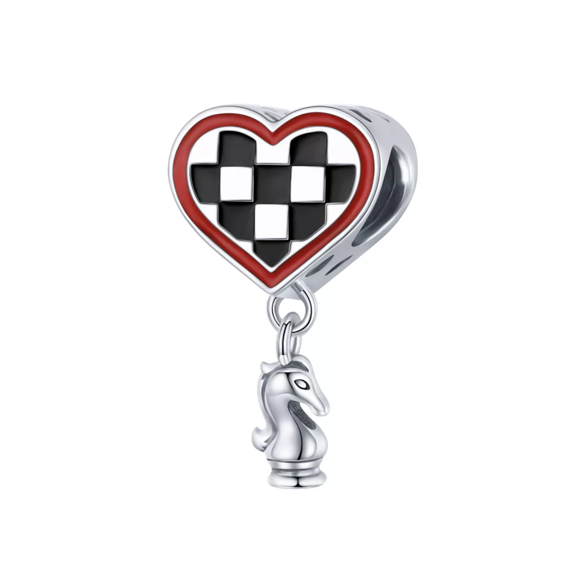 Charm Placa em forma de coração estilo Pandora - SCC1833