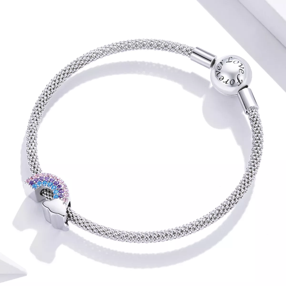 Charm Ponte de Arco-Íris estilo Pandora - SCC1788