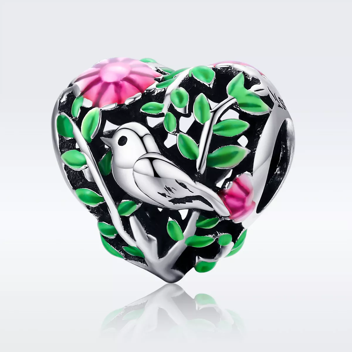 Charm Pássaros na floresta estilo Pandora - SCC647