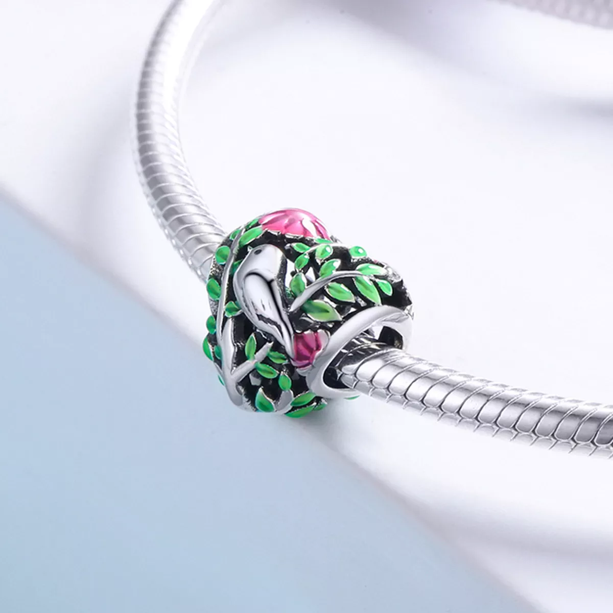 Charm Pássaros na floresta estilo Pandora - SCC647