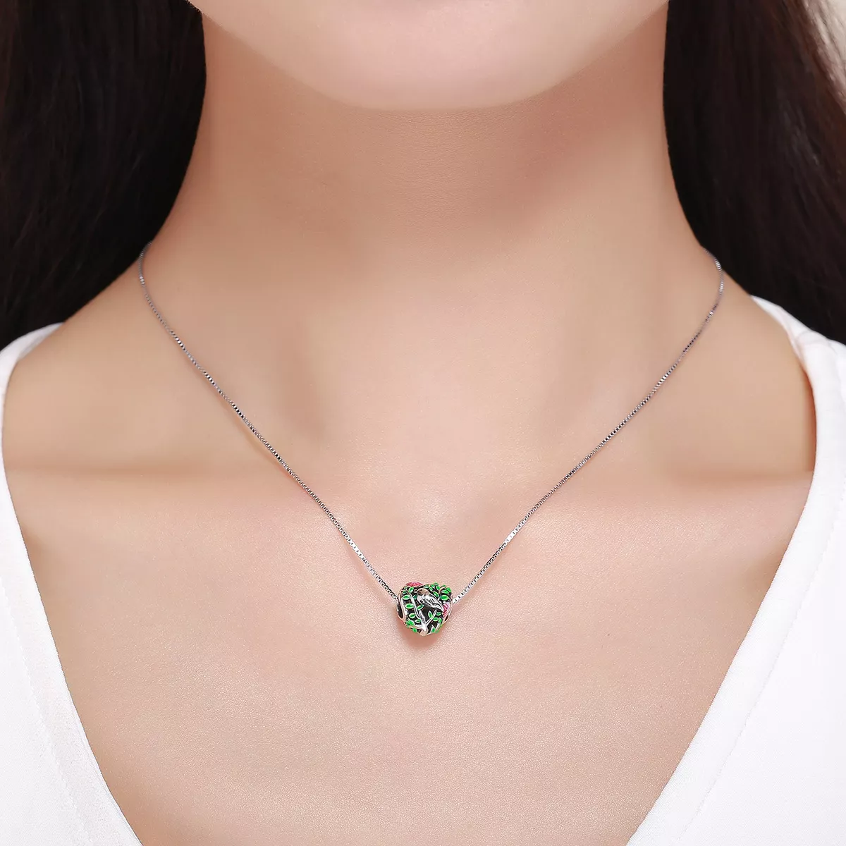 Charm Pássaros na floresta estilo Pandora - SCC647