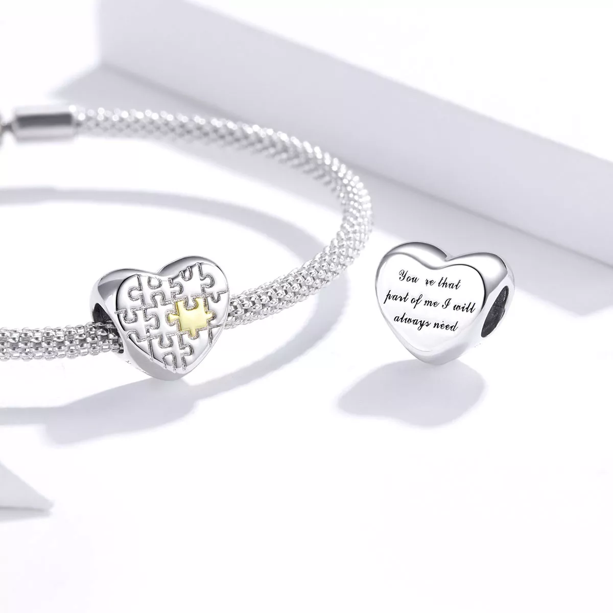 Charm Quebra-cabeças de amor estilo Pandora - SCC1673