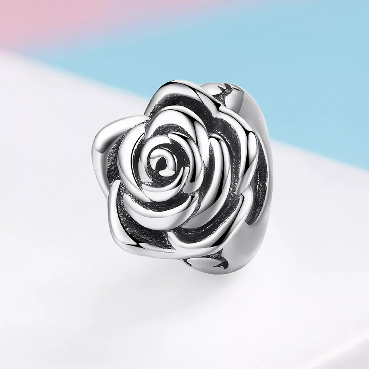 Charm Rosa Branca life Pandora - SCC1101