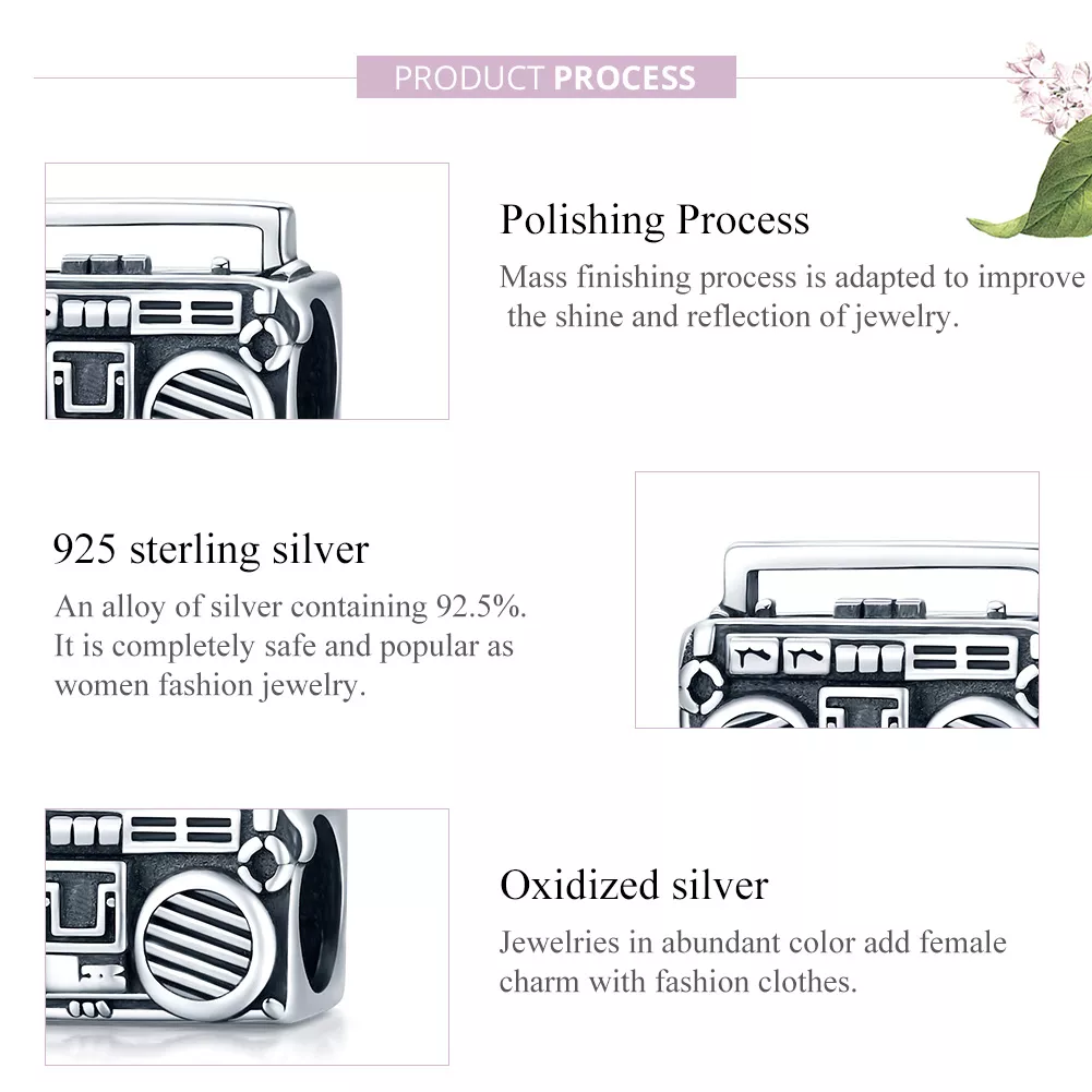 Charm Rádio vintage life Pandora - SCC1873