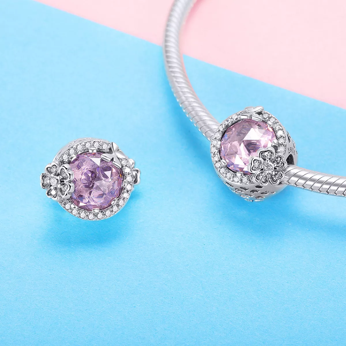 Charm Sabor rosa life Pandora - SCC904