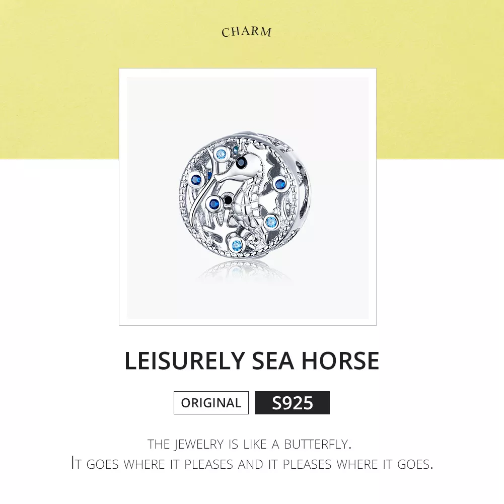 Charm Seahorse de lazer estilo Pandora - BSC266