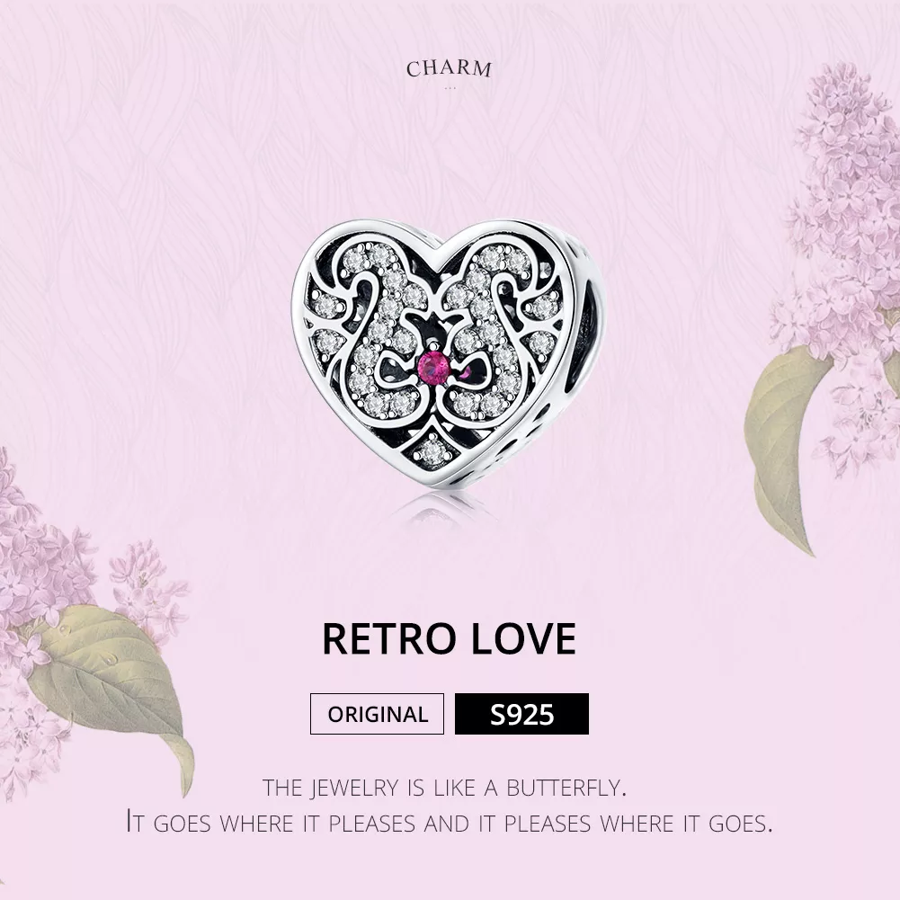 Charm Sempre em meu coração estilo Pandora - SCC1415