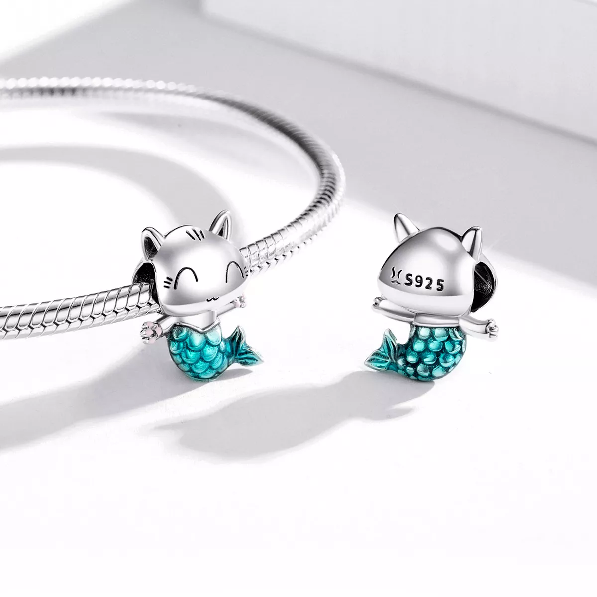Charm Sereia gato life Pandora - SCC1852