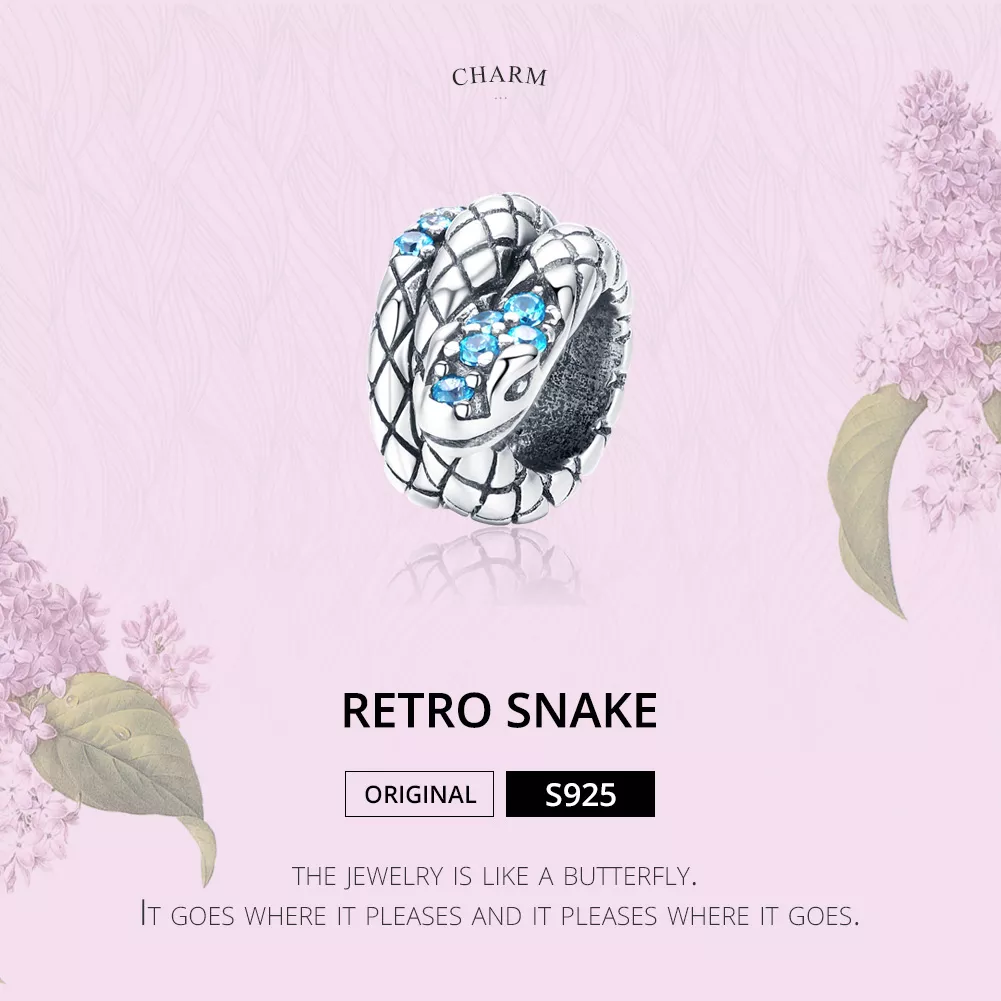Charm Serpente Retrô life Pandora - SCC1351