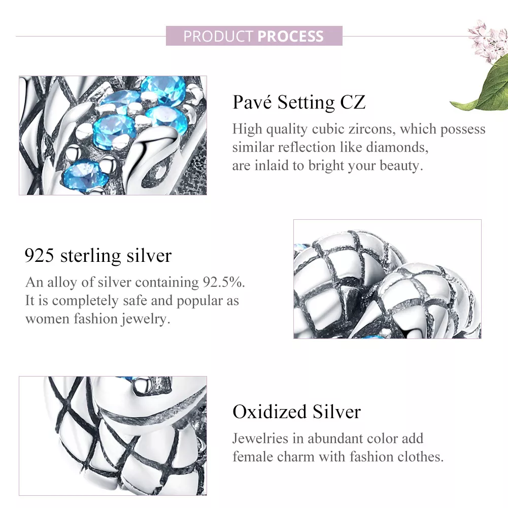 Charm Serpente Retrô life Pandora - SCC1351