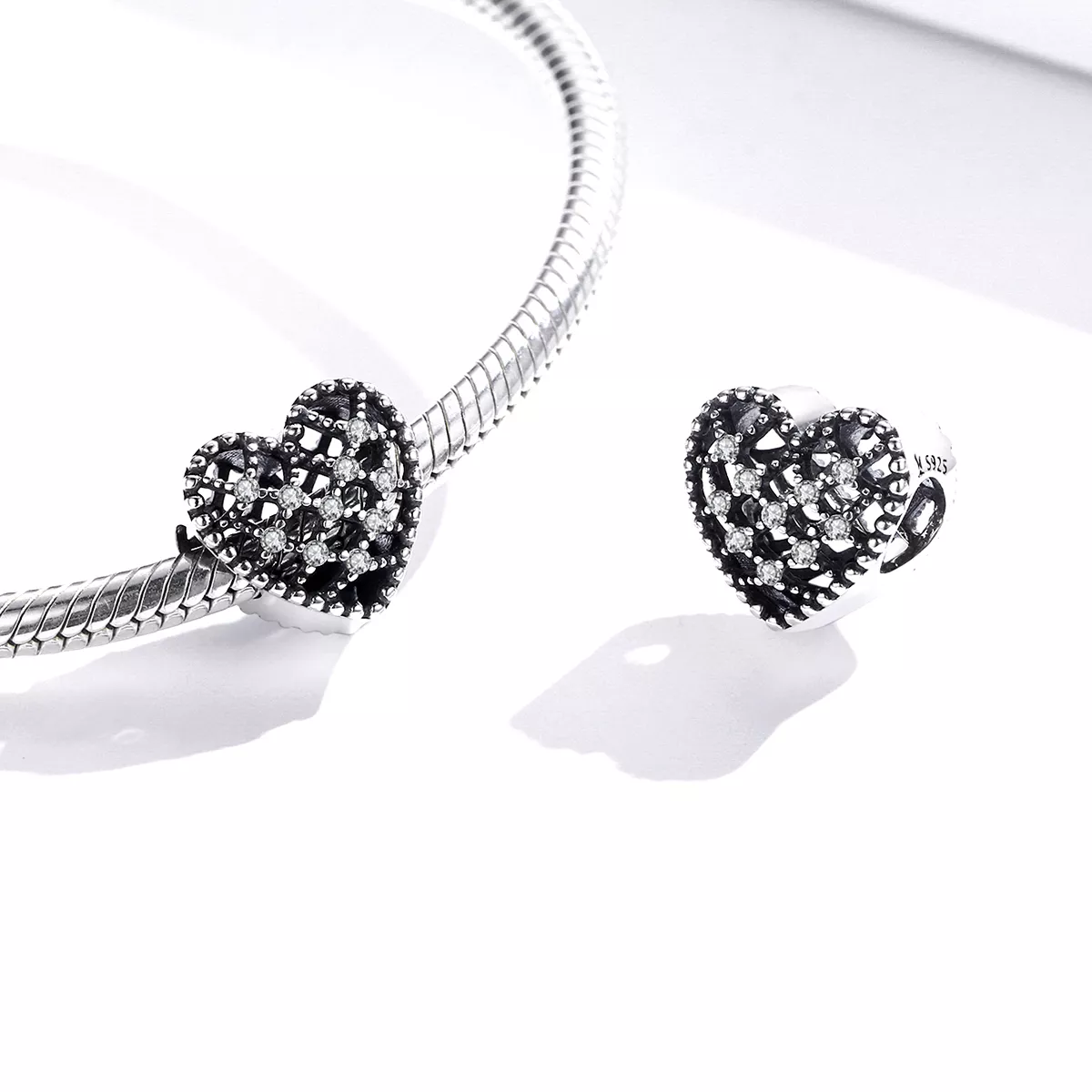 Charm Siga seu coração estilo Pandora - SCC1572