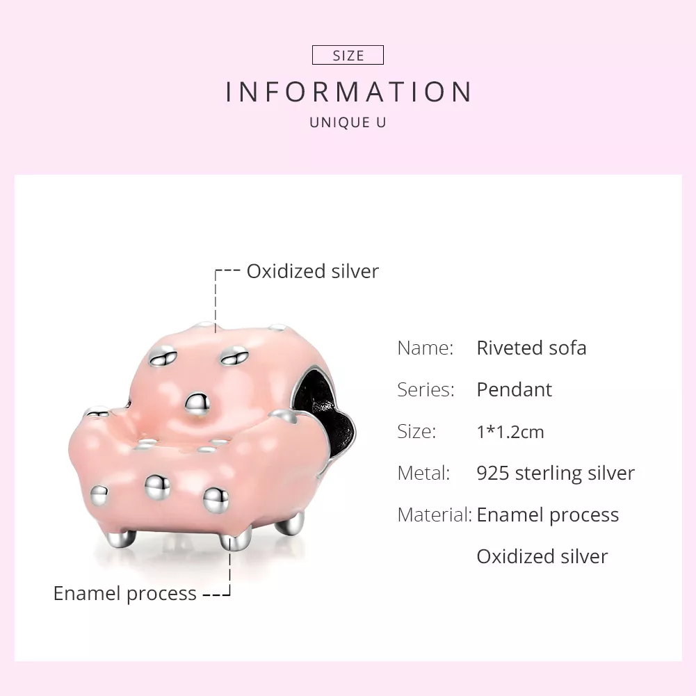 Charm Sofá de rebite life Pandora - SCC1854