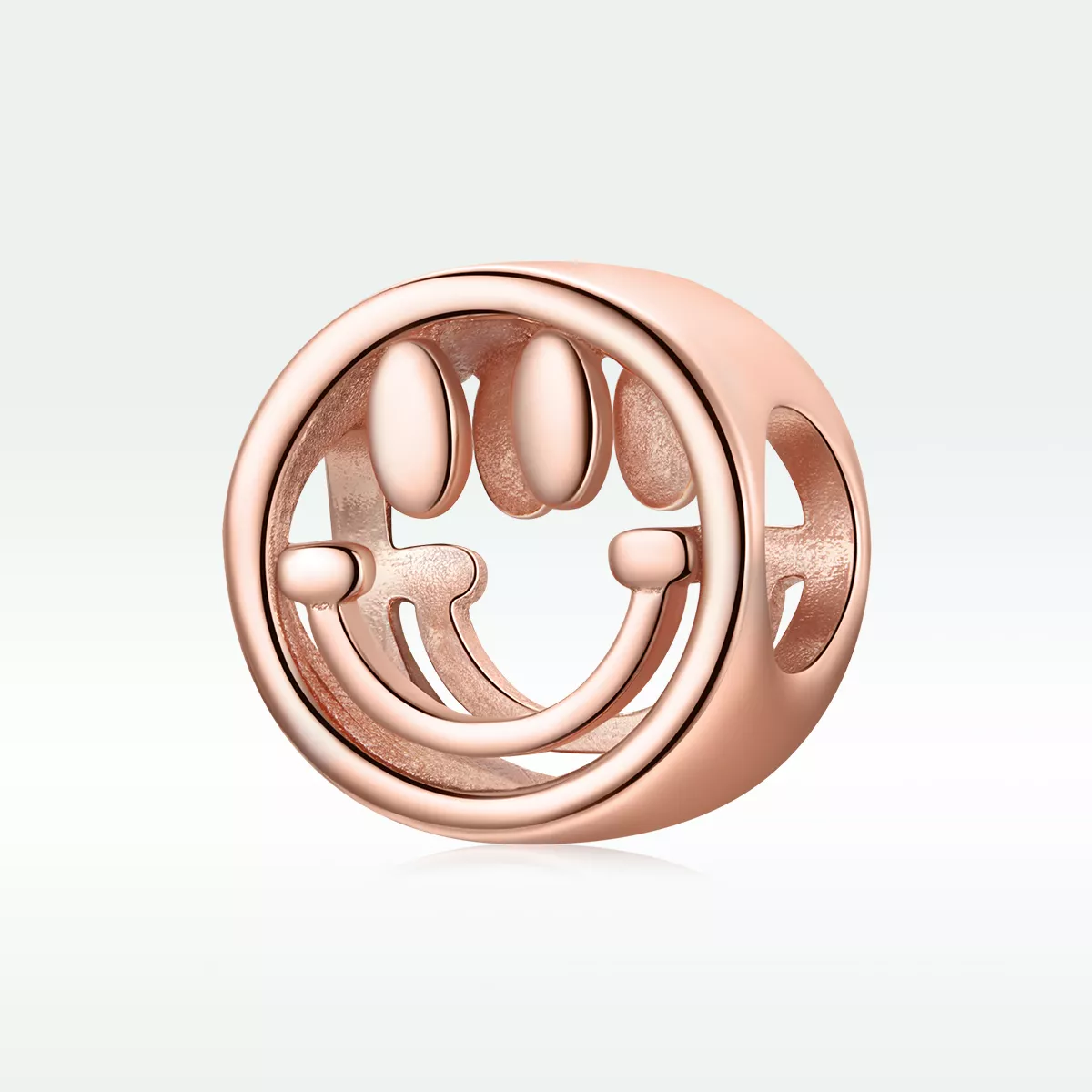 Charm Sorriso da sorte estilo Pandora Rosa - SCC1787