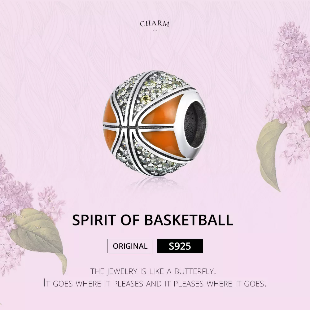 Charm Spirit of Basketball estilo Pandora - SCC1506