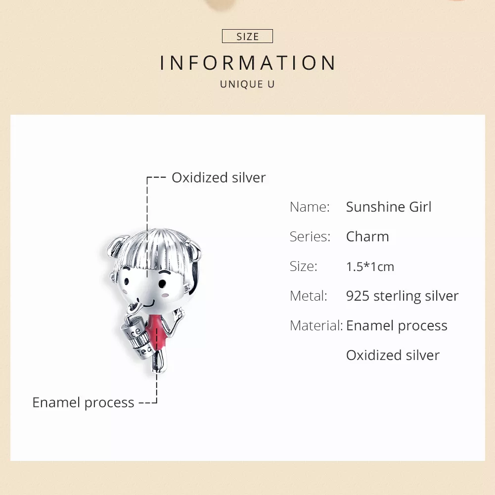 Charm Sunshine Girl life Pandora - SCC1525