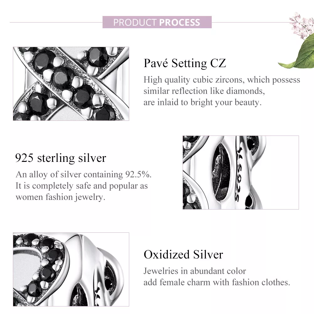 Charm Símbolo do infinito estilo Pandora - SCC1498