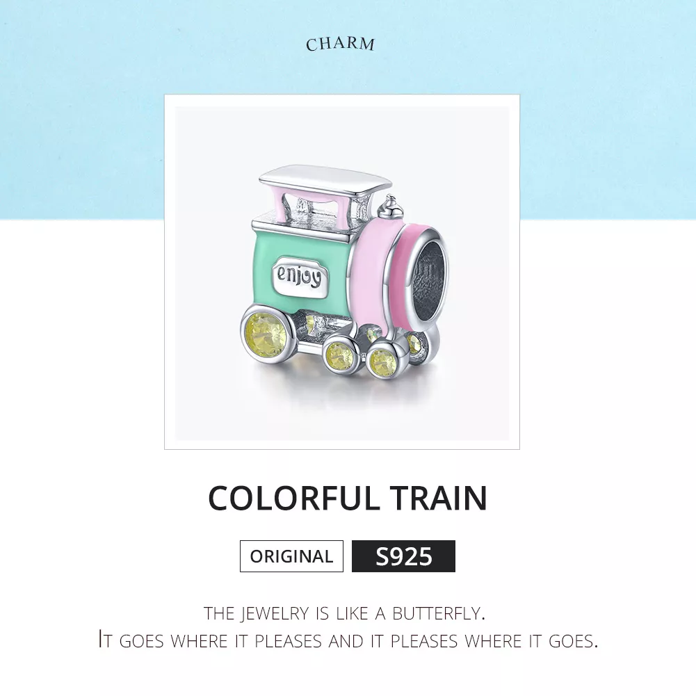 Charm Trem Colorido life Pandora - BSC289