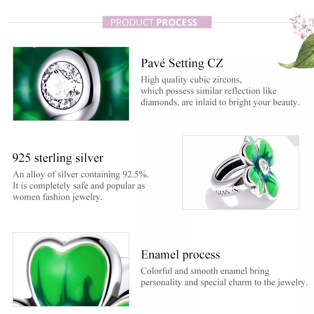 Charm Trevo da Sorte life Pandora - SCC1749